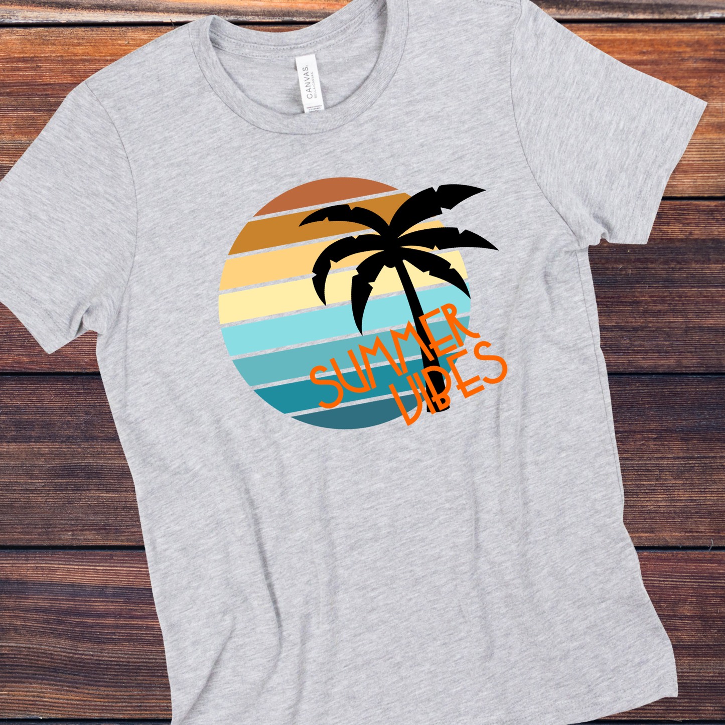 DTF TRANSFER Summer Vibes Palm Tree