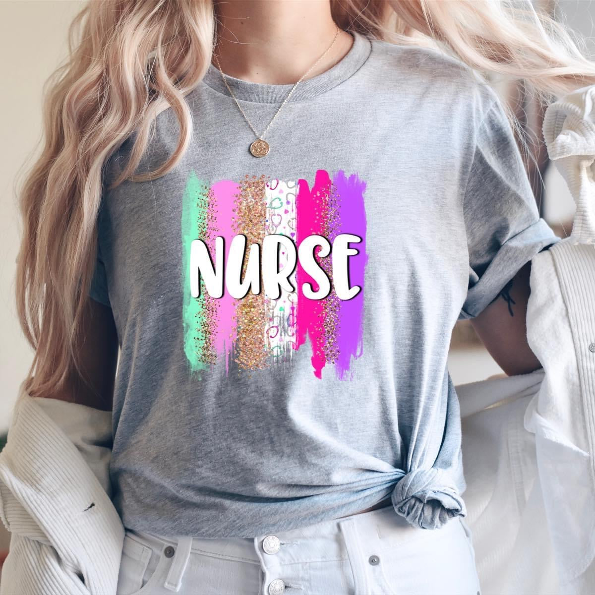 DTF TRANSFER Nurse brush stroke