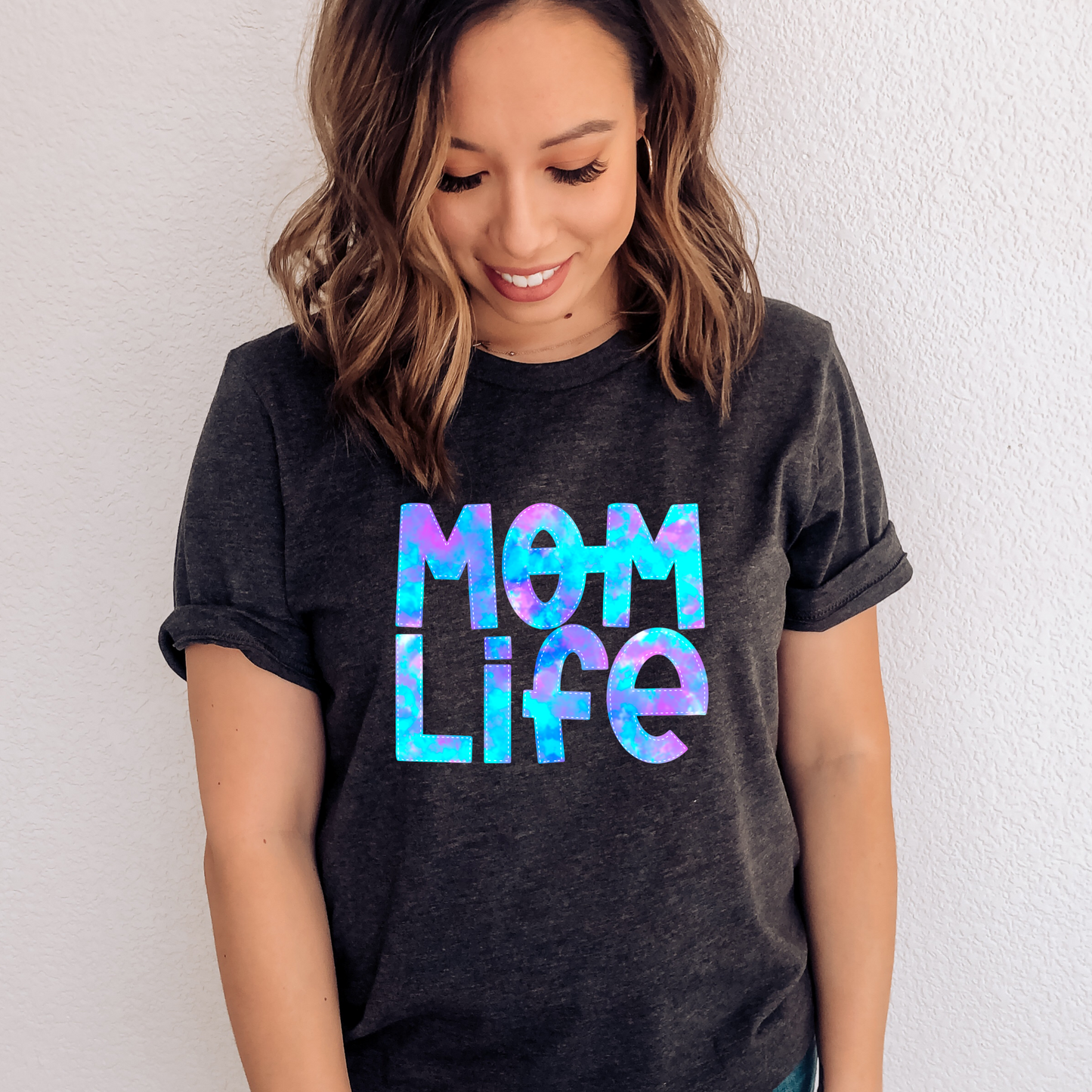 DTF TRANSFER Mom Life (Tie Dye)