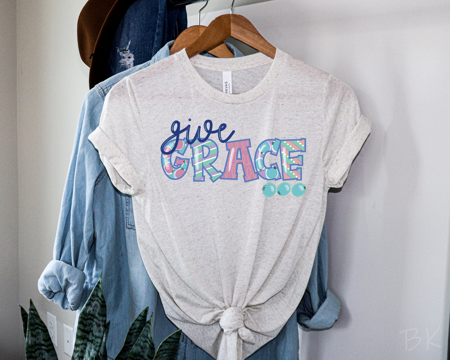 DTF TRANSFER Give Grace (Pastel)