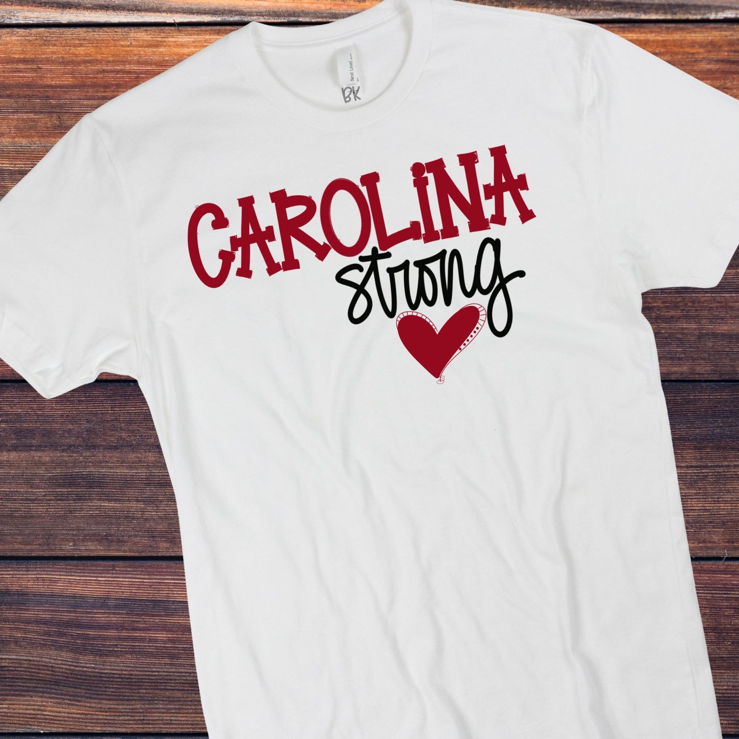 DTF TRANSFER Carolina Strong red