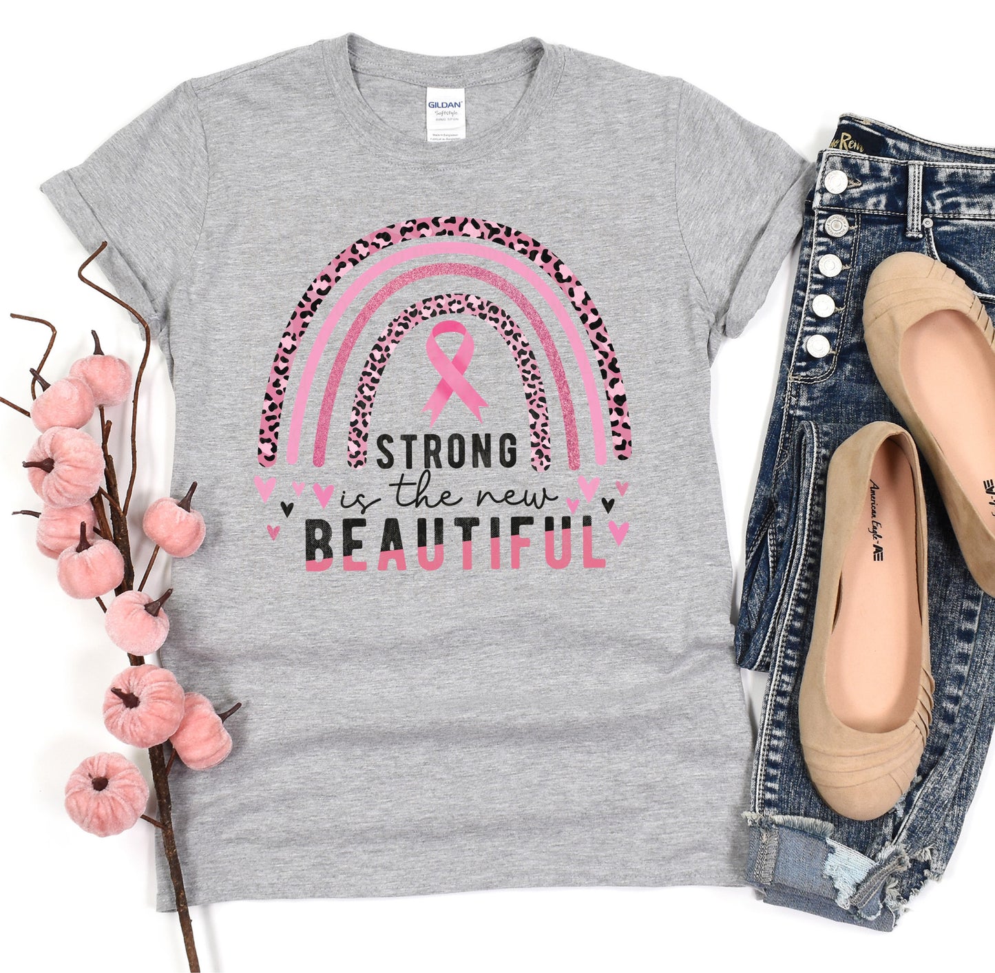 DTF TRANSFER Strong Is The New Beautiful Breast Cancer Awareness