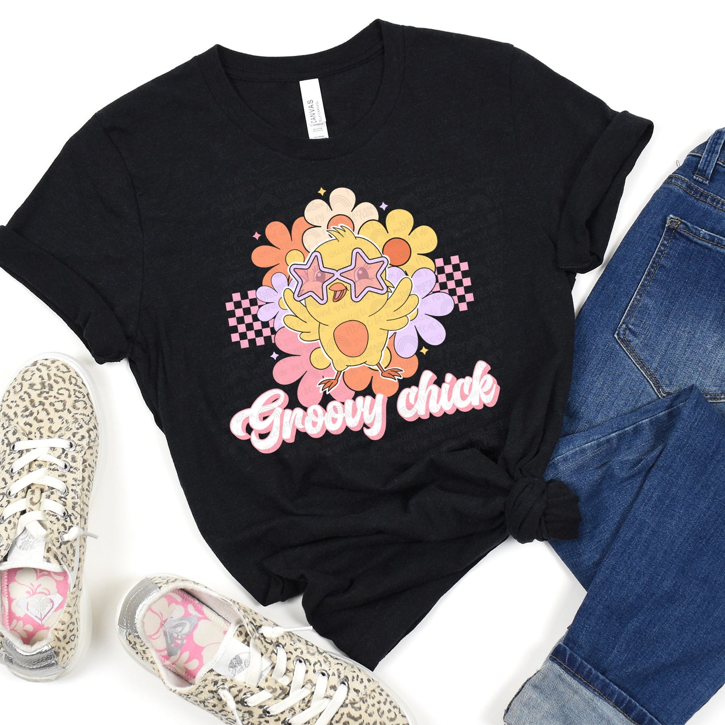 DTF TRANSFER Groovy Chick