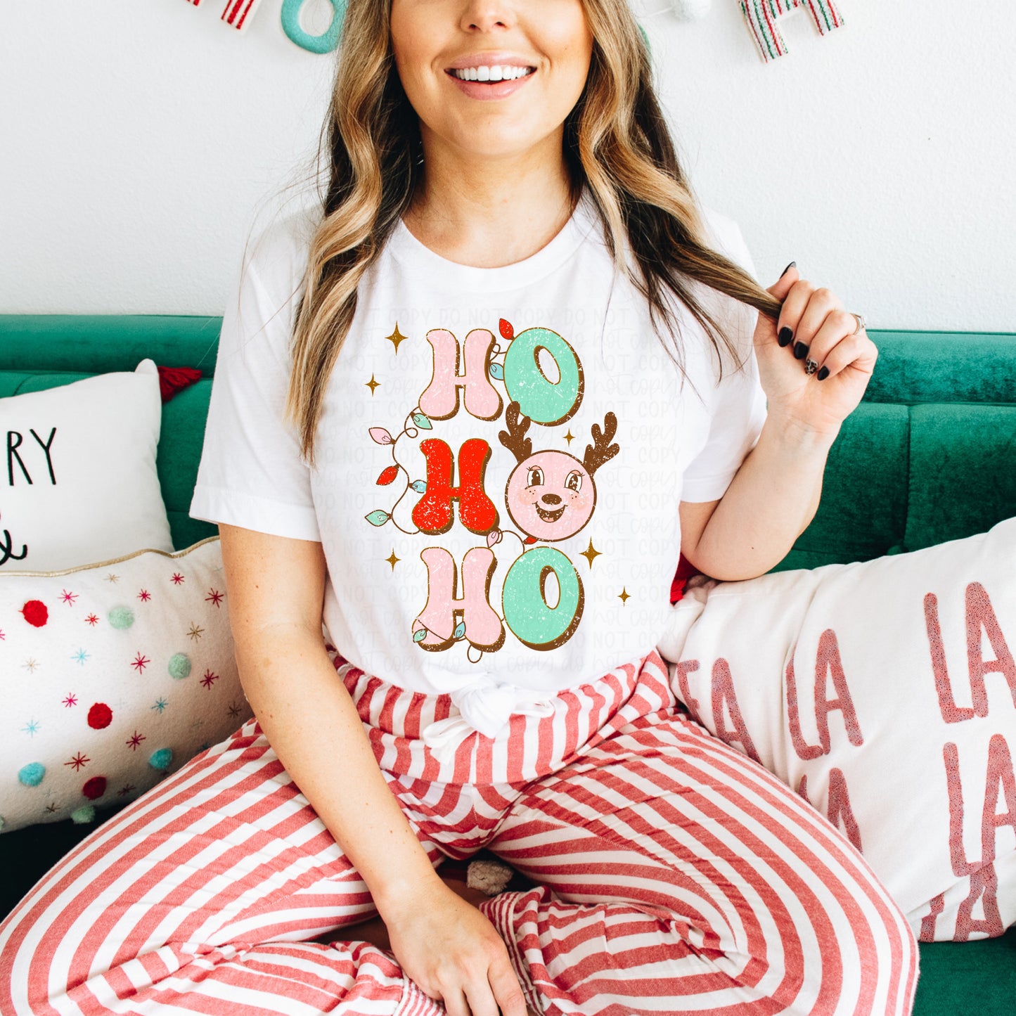 DTF TRANSFER Ho Ho Ho Retro