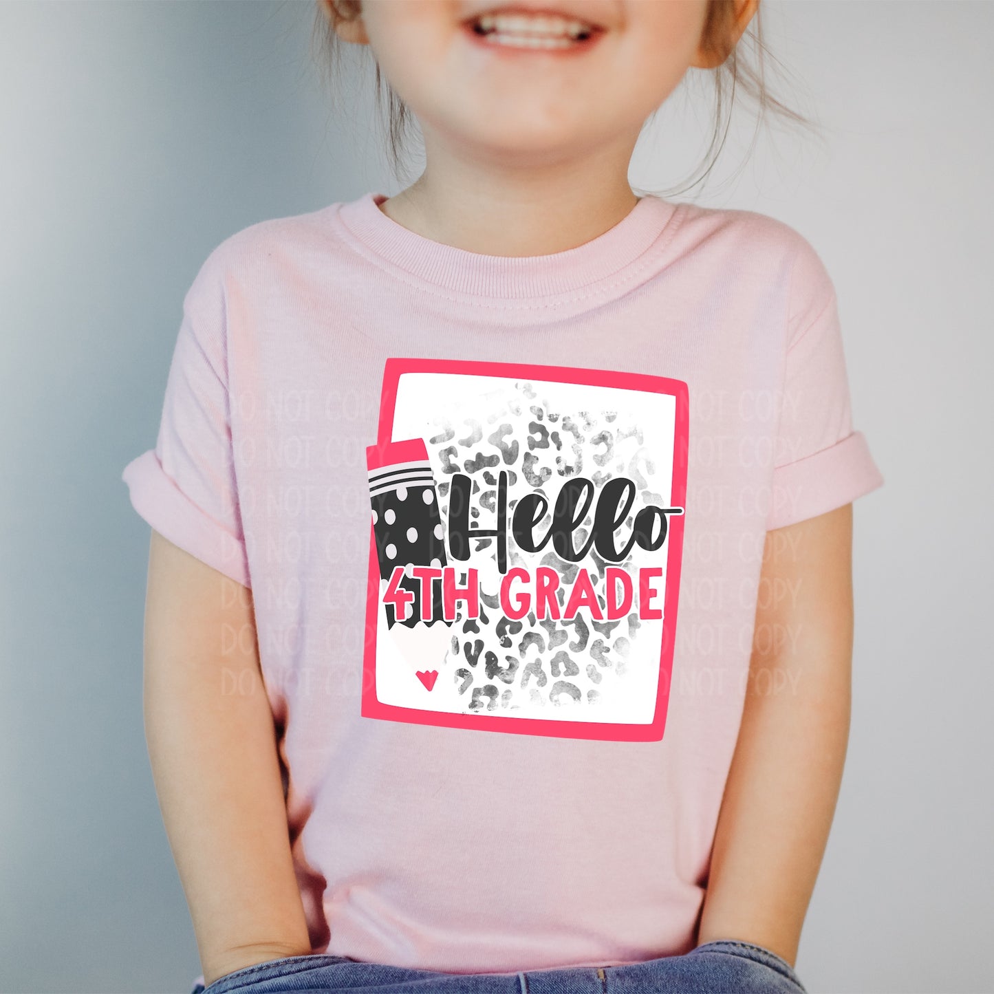 DTF TRANSFER Hello 4th Grade