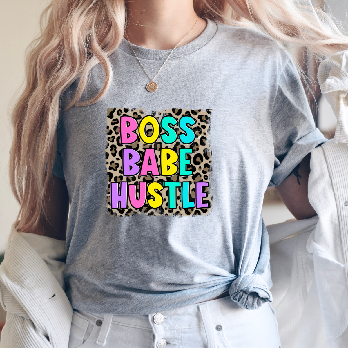 DTF TRANSFER Boss babe hustle