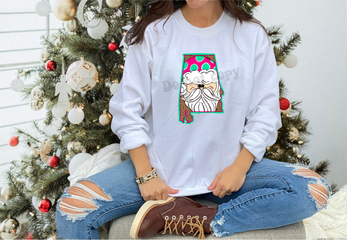 DTF TRANSFER Alabama Santa