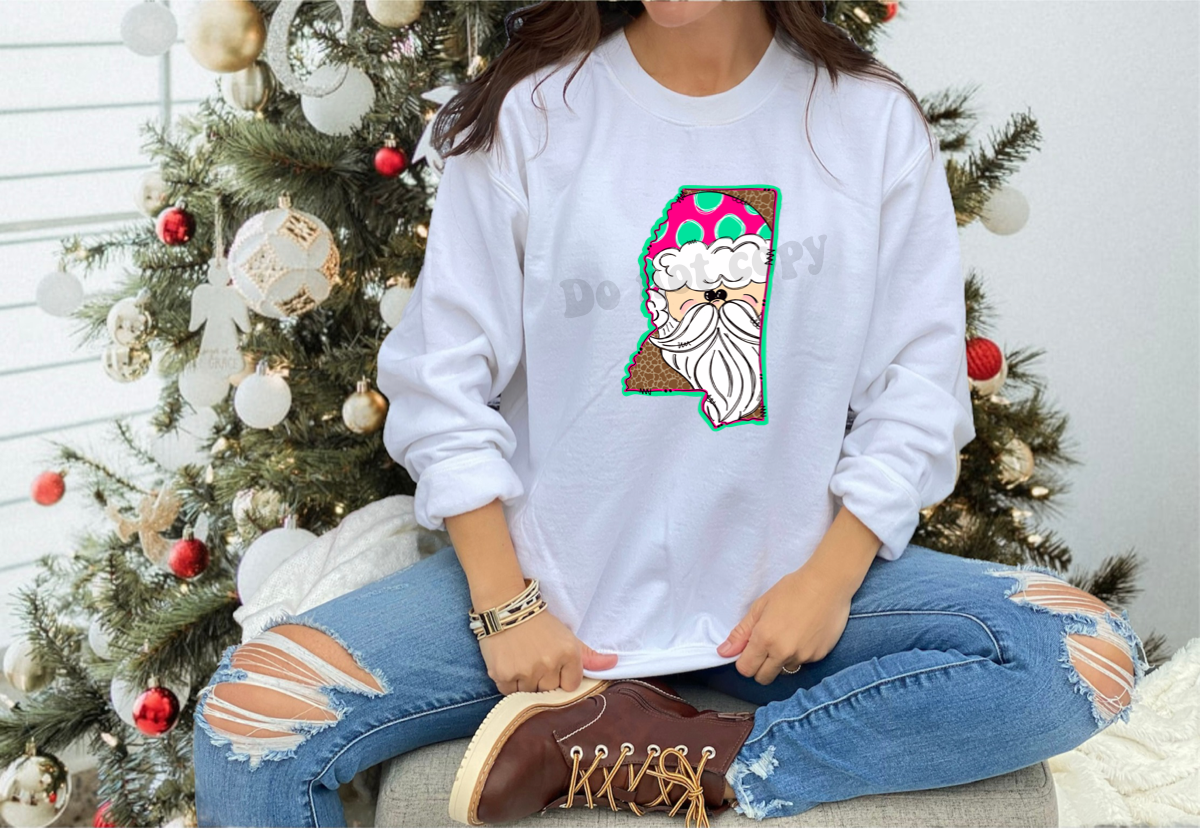 DTF TRANSFER Mississippi Santa