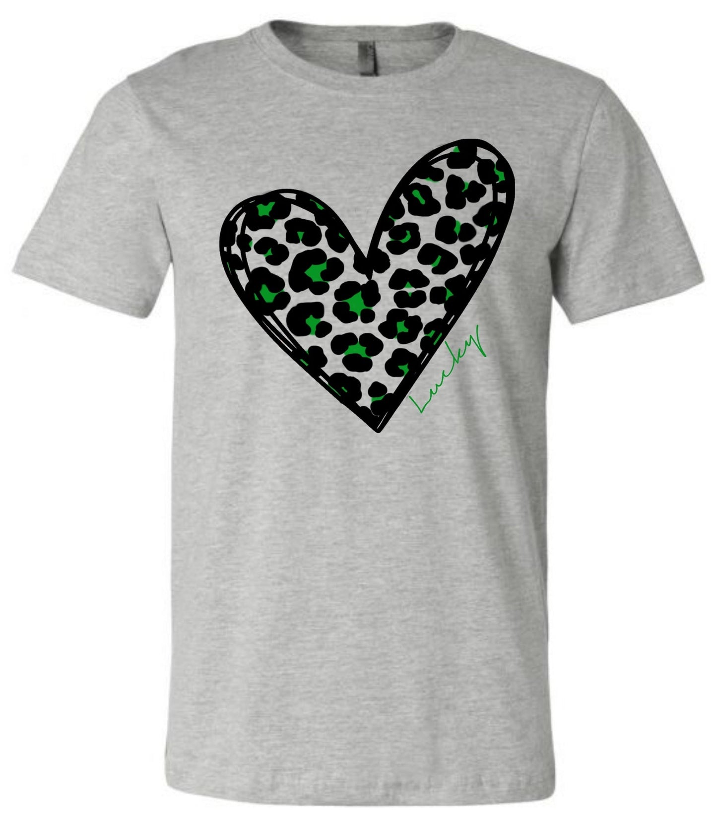 DTF TRANSFER Lucky Leopard Heart