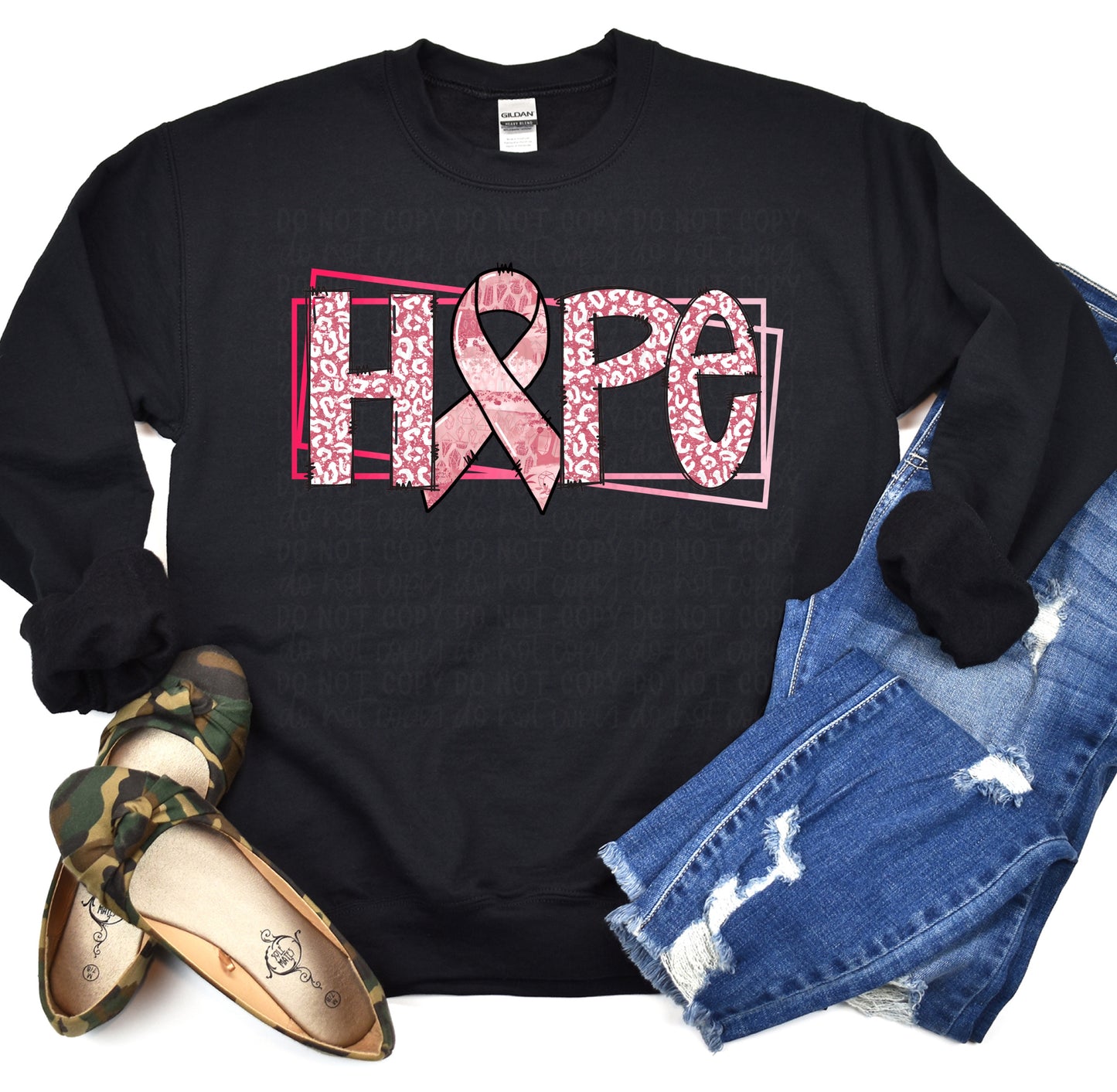 DTF TRANSFER Hope Breast Cancer Awareness