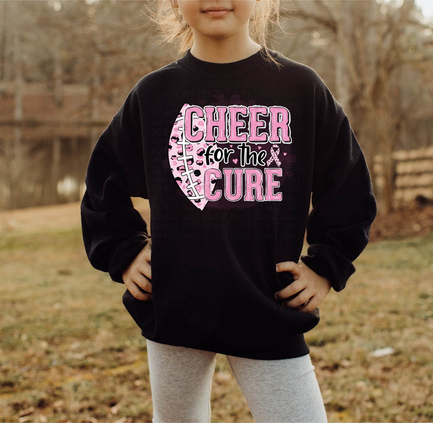 DTF TRANSFER Cheer For The Cure Breast Cancer Awareness