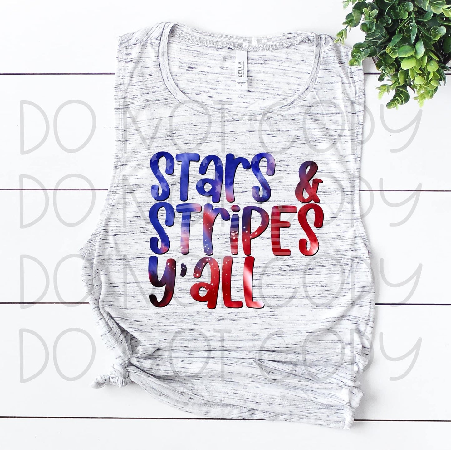 DTF TRANSFER Stars and Stripes y’all