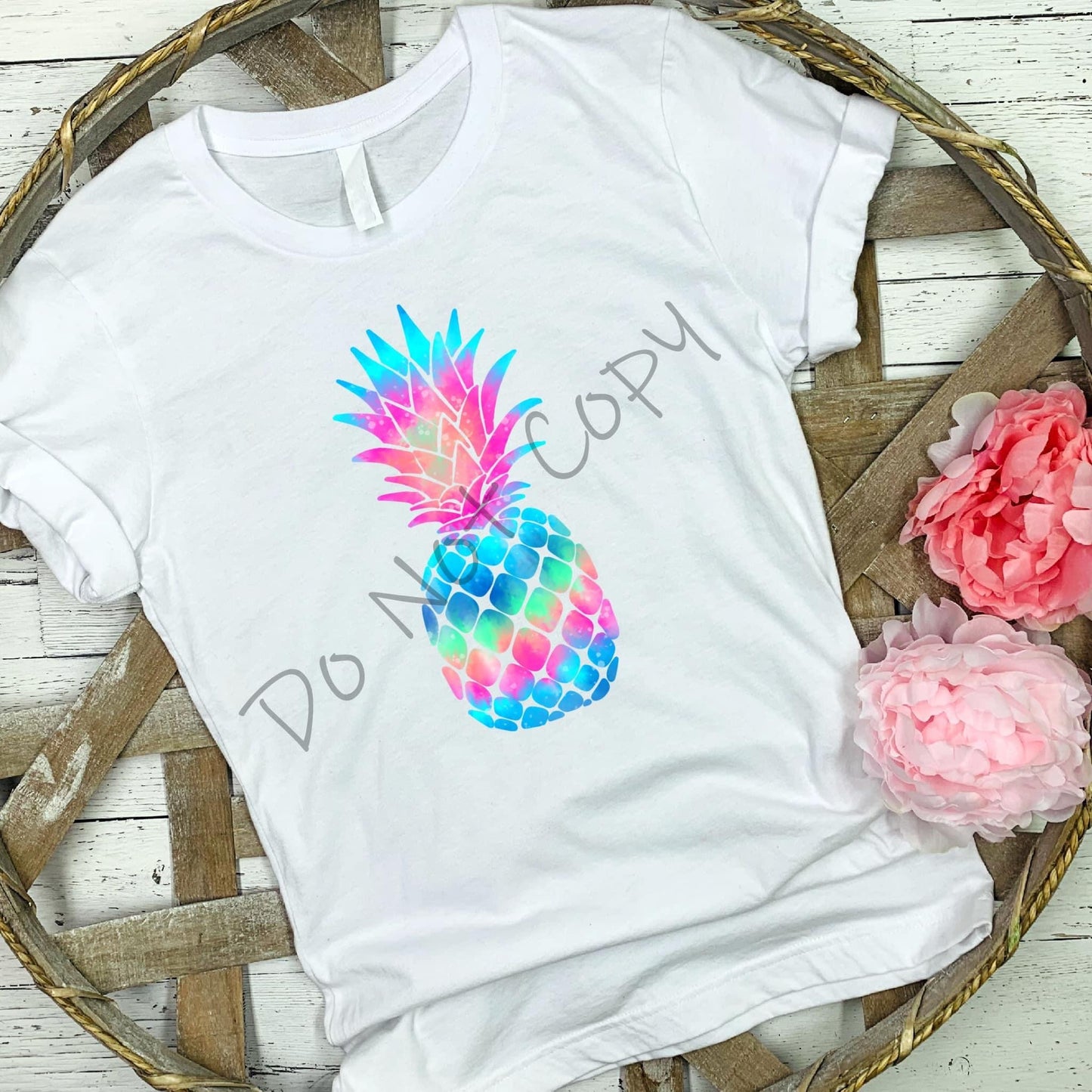 DTF TRANSFER Pineapple- multicolor