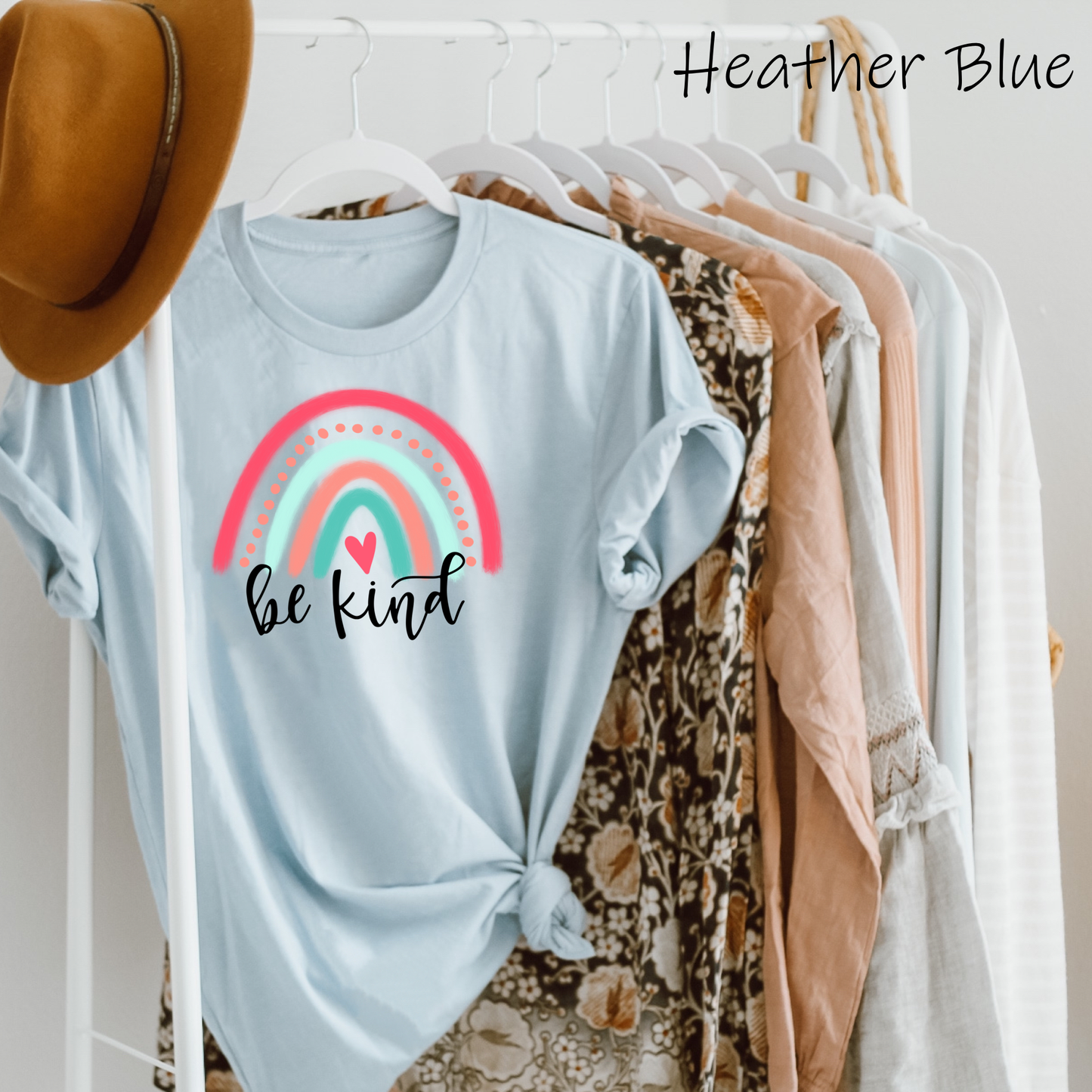 DTF TRANSFER Be Kind Rainbow