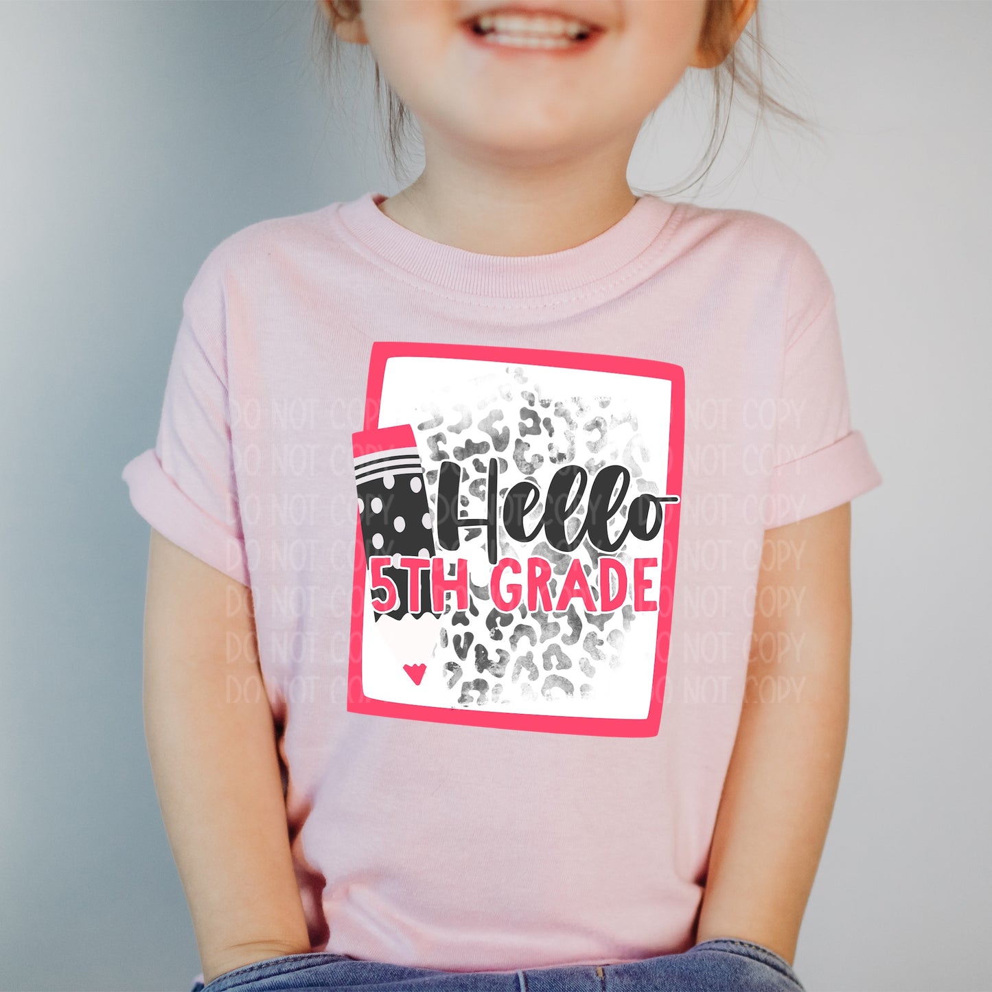 DTF TRANSFER Hello 5th Grade