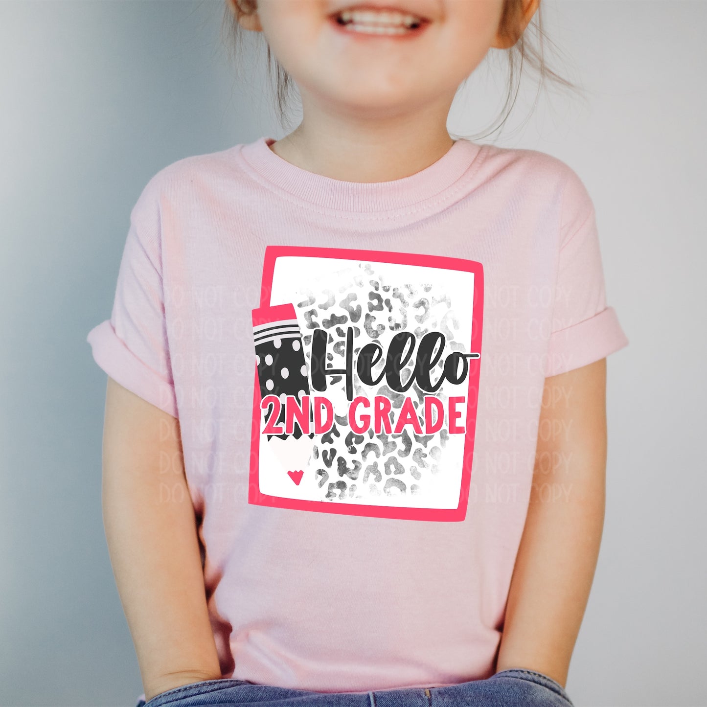 DTF TRANSFER Hello 2nd Grade