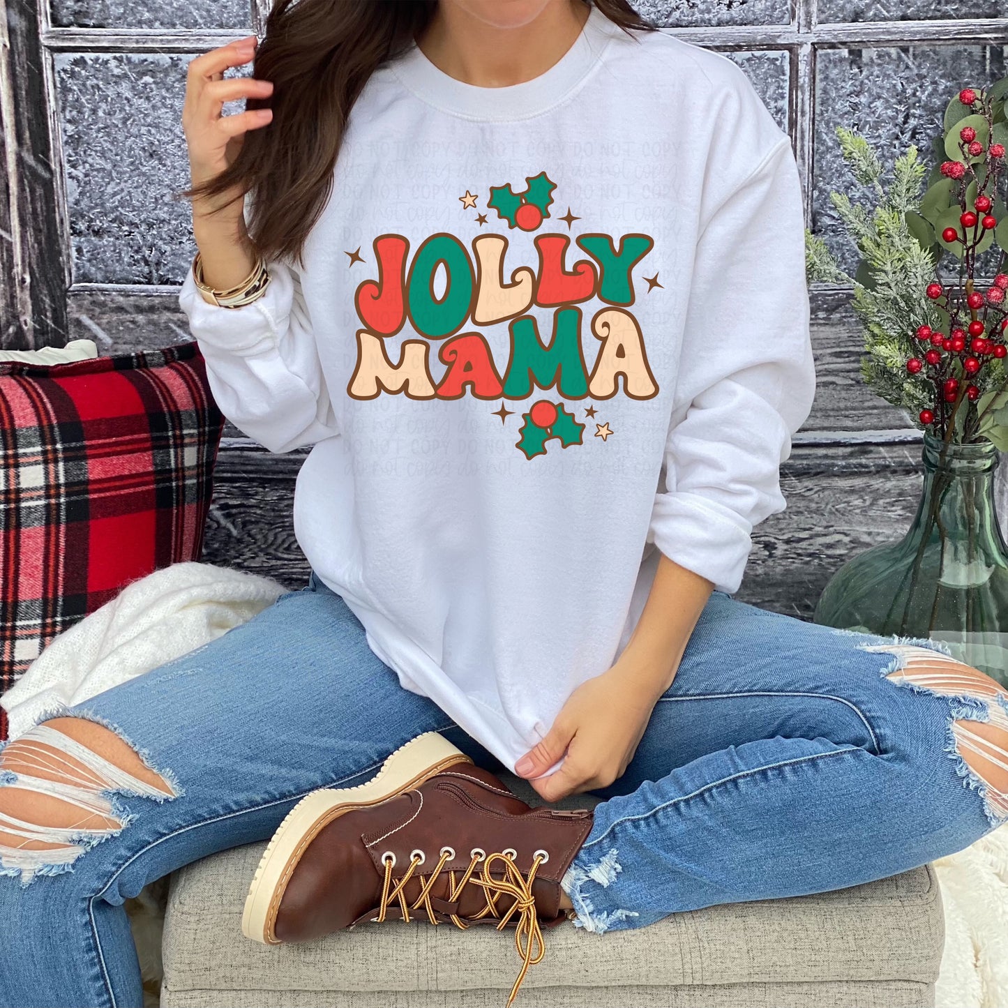 DTF TRANSFER Jolly Mama Retro