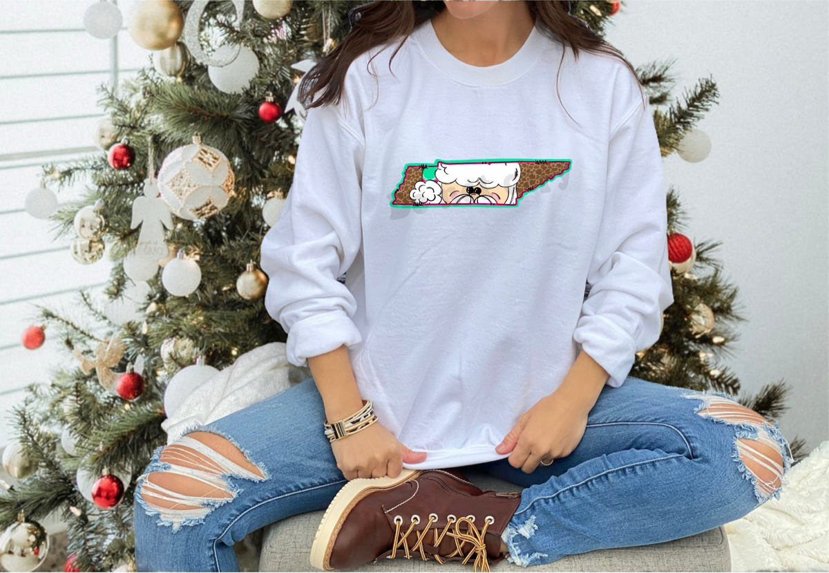 DTF TRANSFER Tennessee Santa