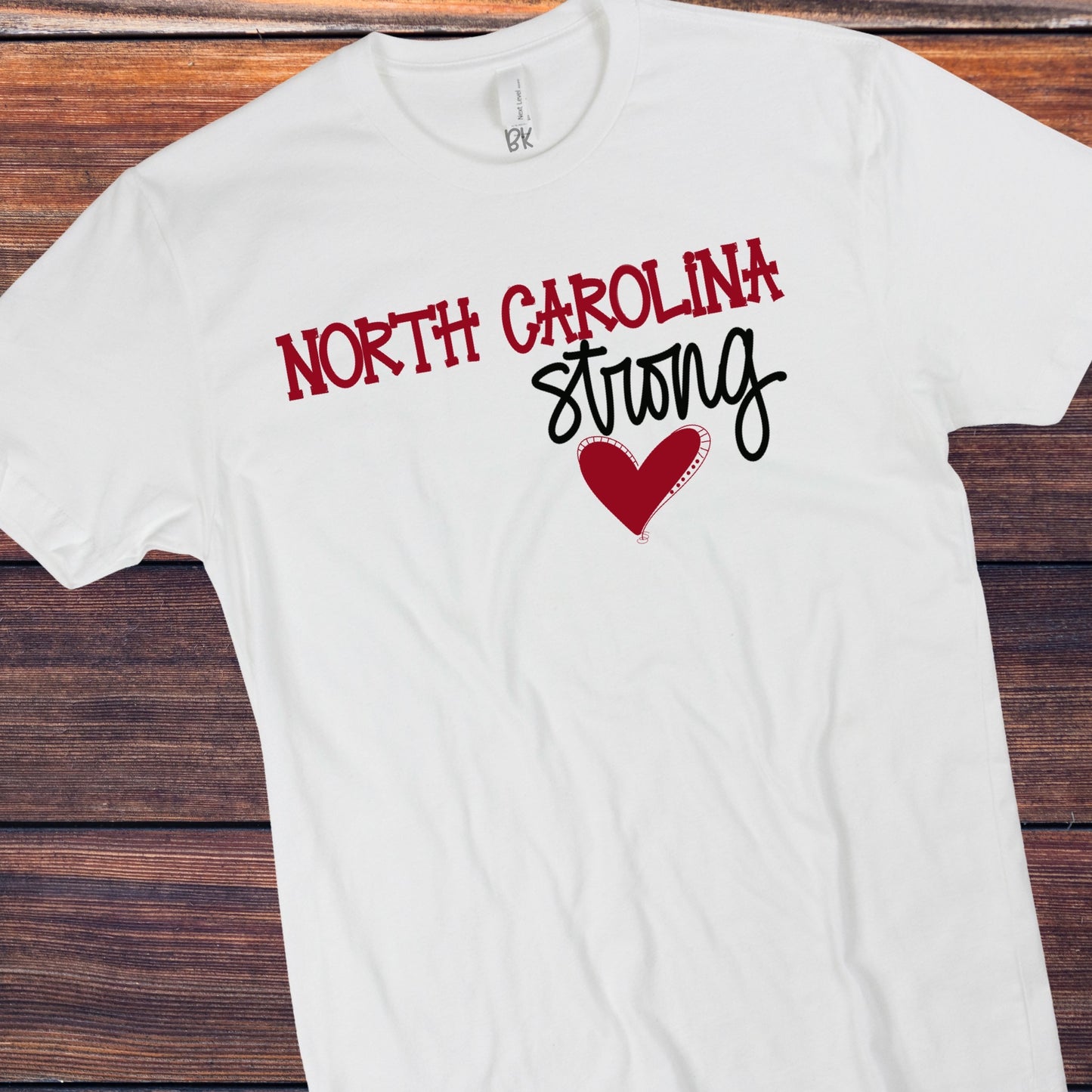 DTF TRANSFER North Carolina Strong red