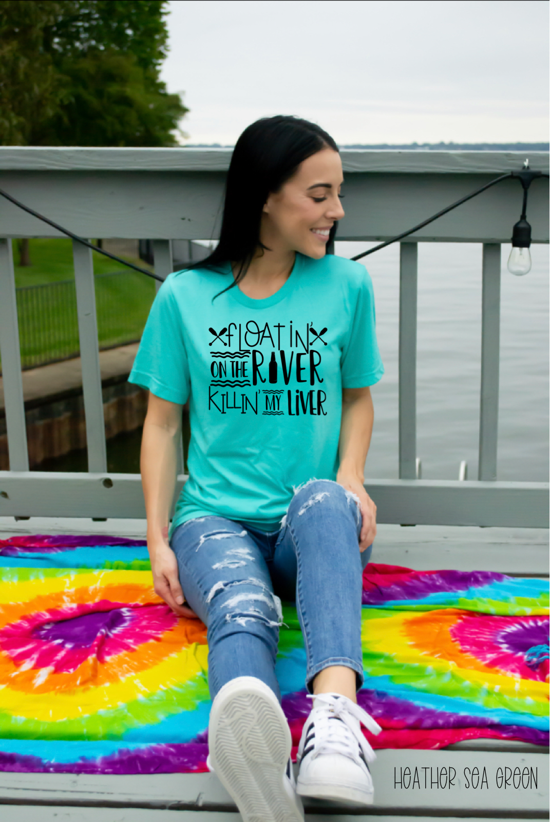 DTF TRANSFER Floatin' On The River Killin' My Liver