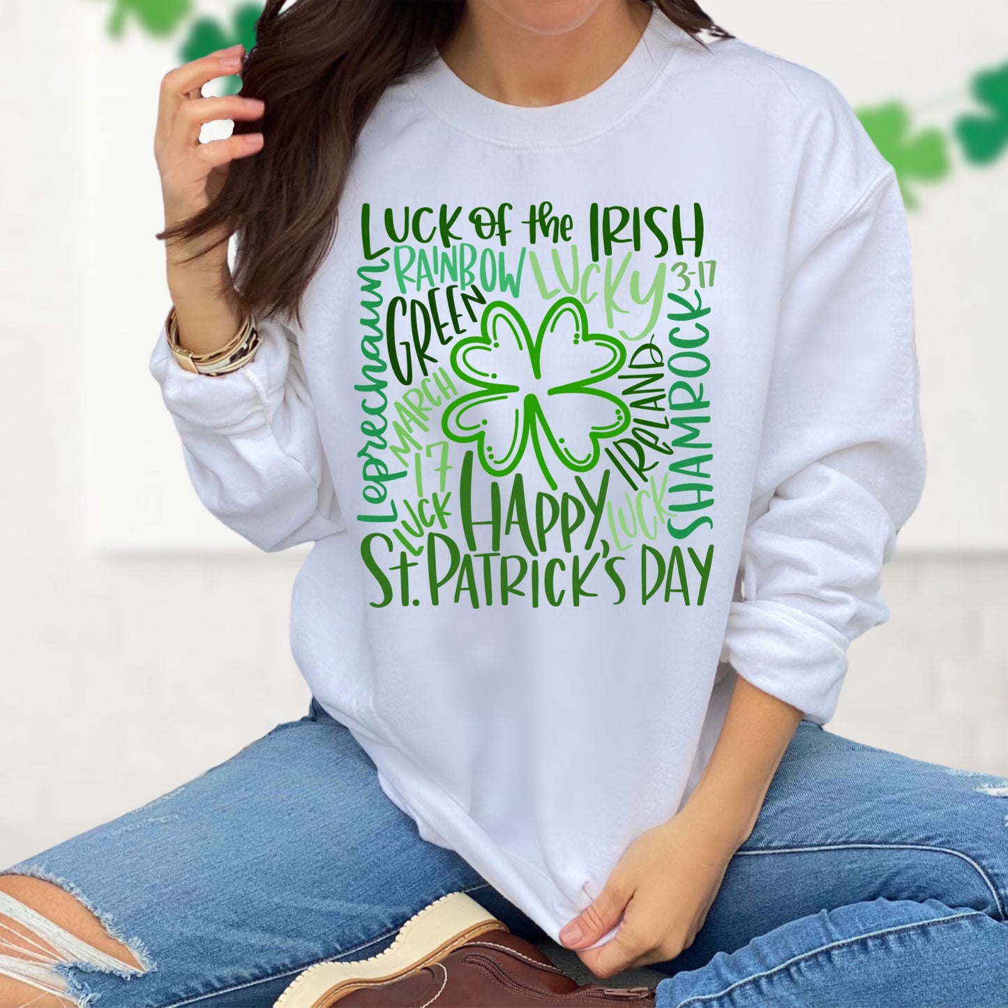 DTF TRANSFER Happy St Patrick’s Day Typography