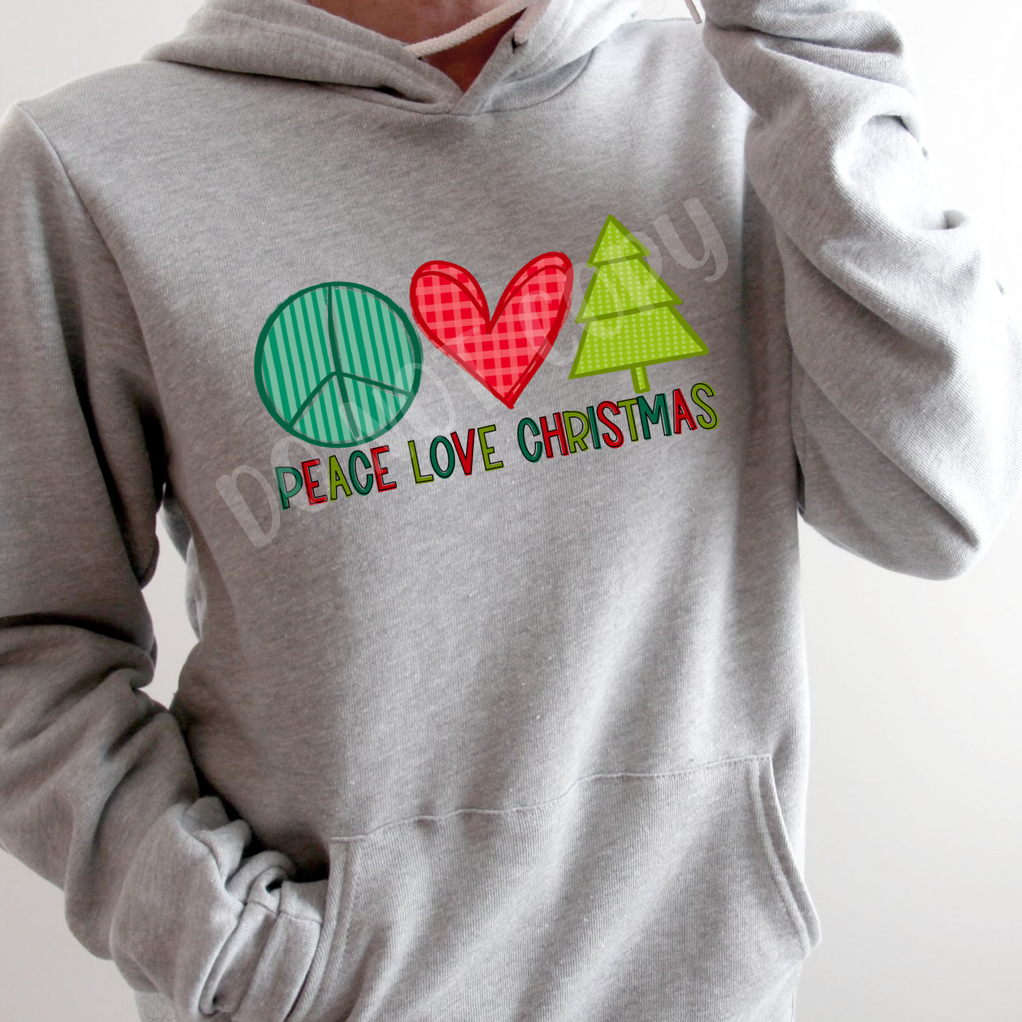 DTF TRANSFER Peace Love Christmas