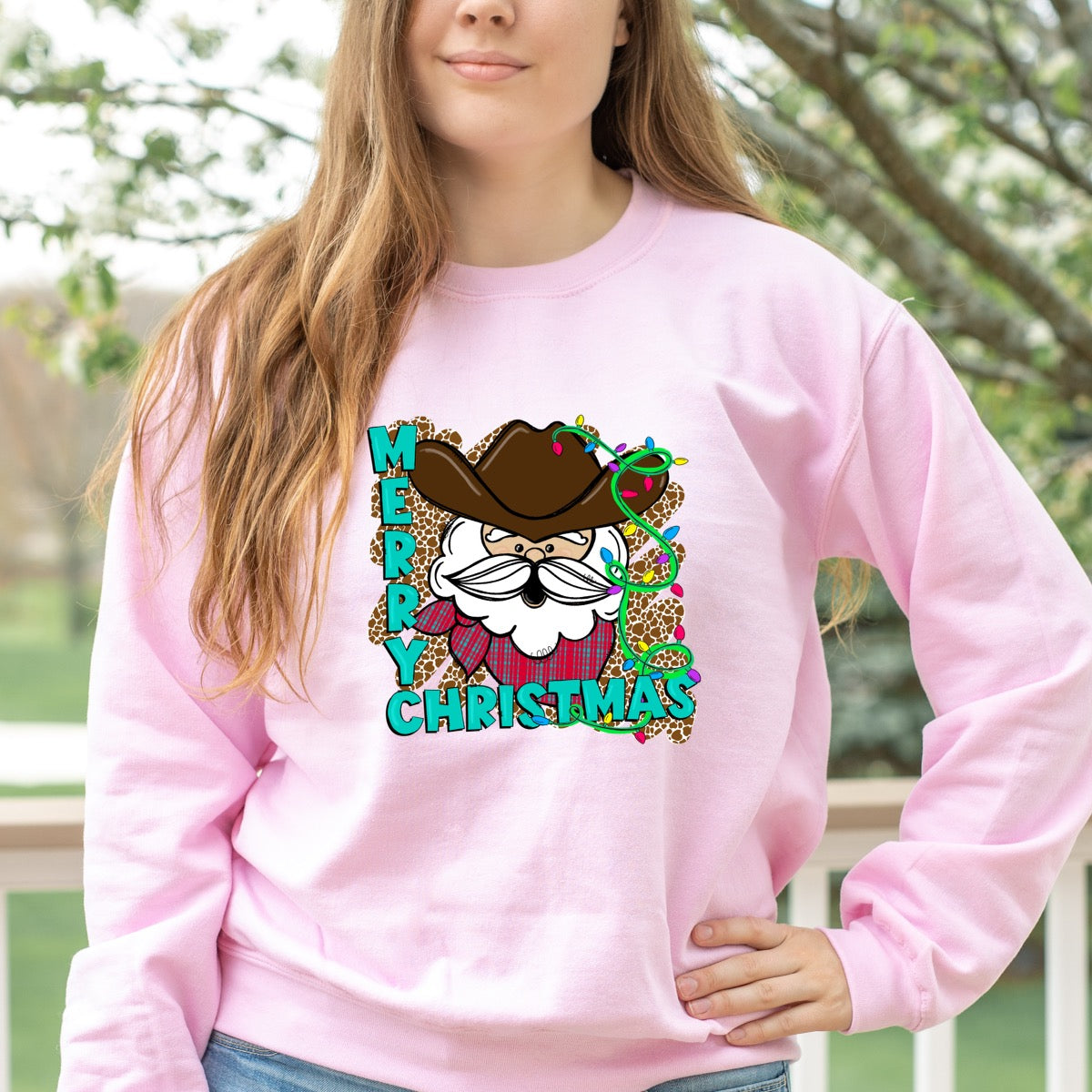 DTF TRANSFER Western Santa