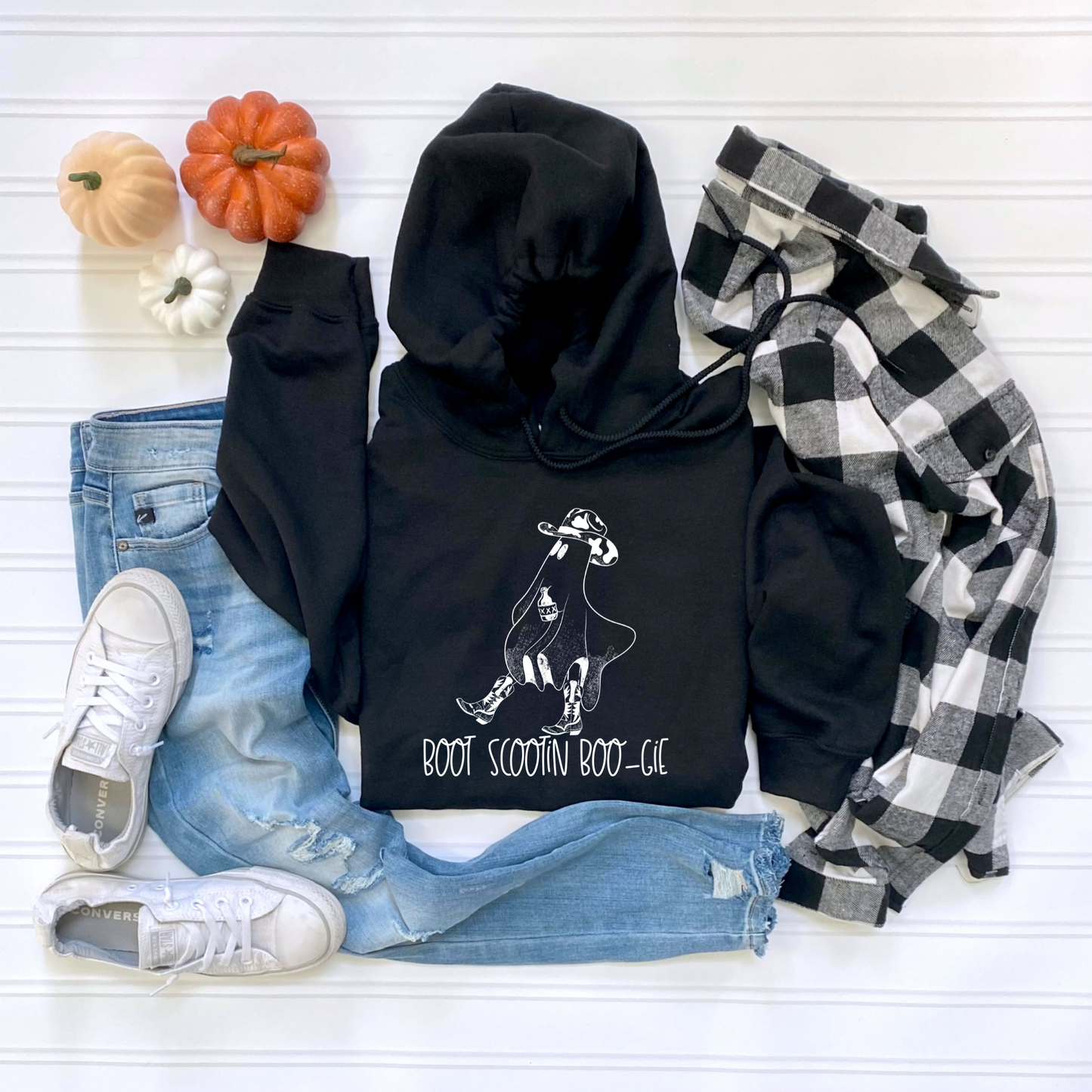 DTF TRANSFER Boot Scootin boo-gie white