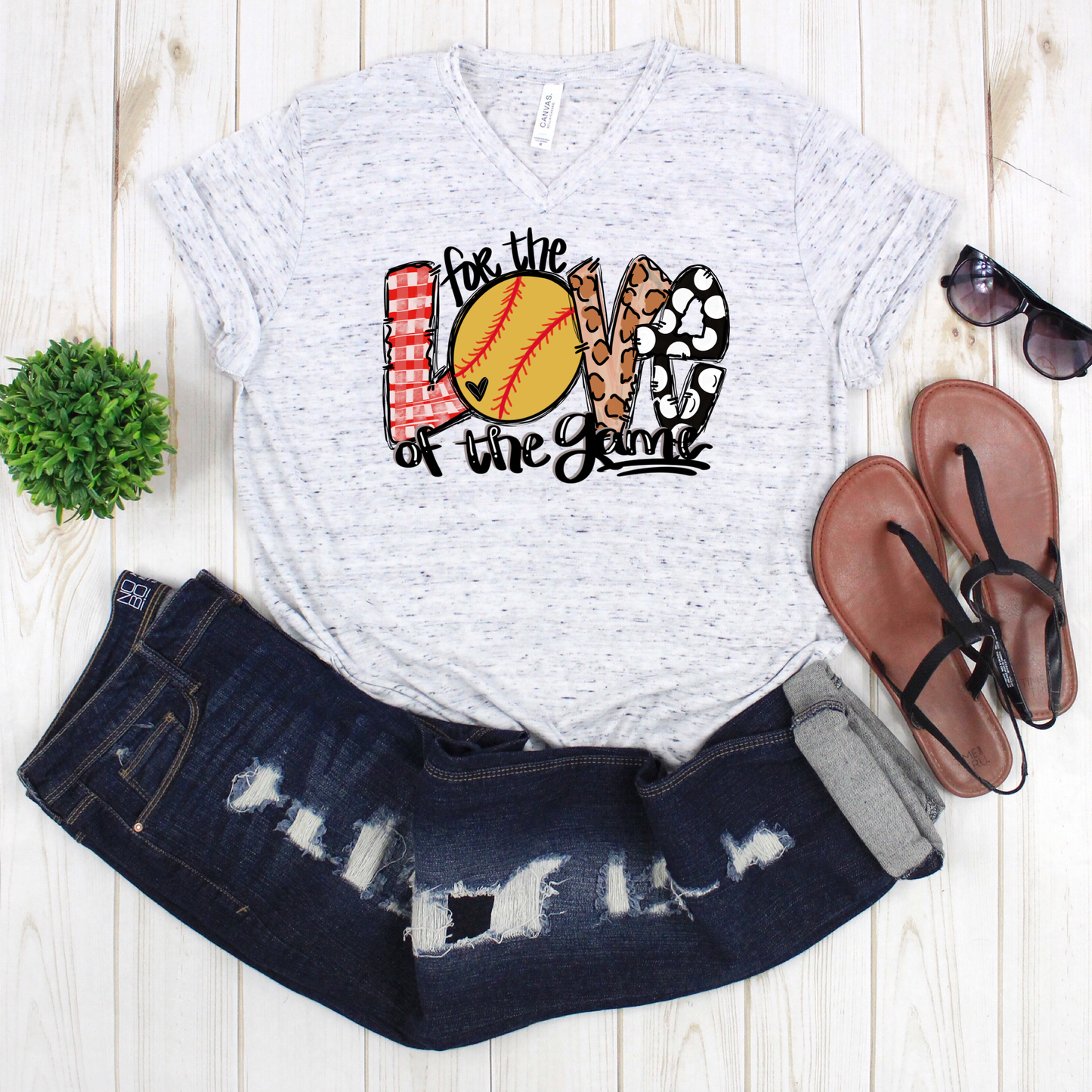 DTF TRANSFER Softball for the love of the game