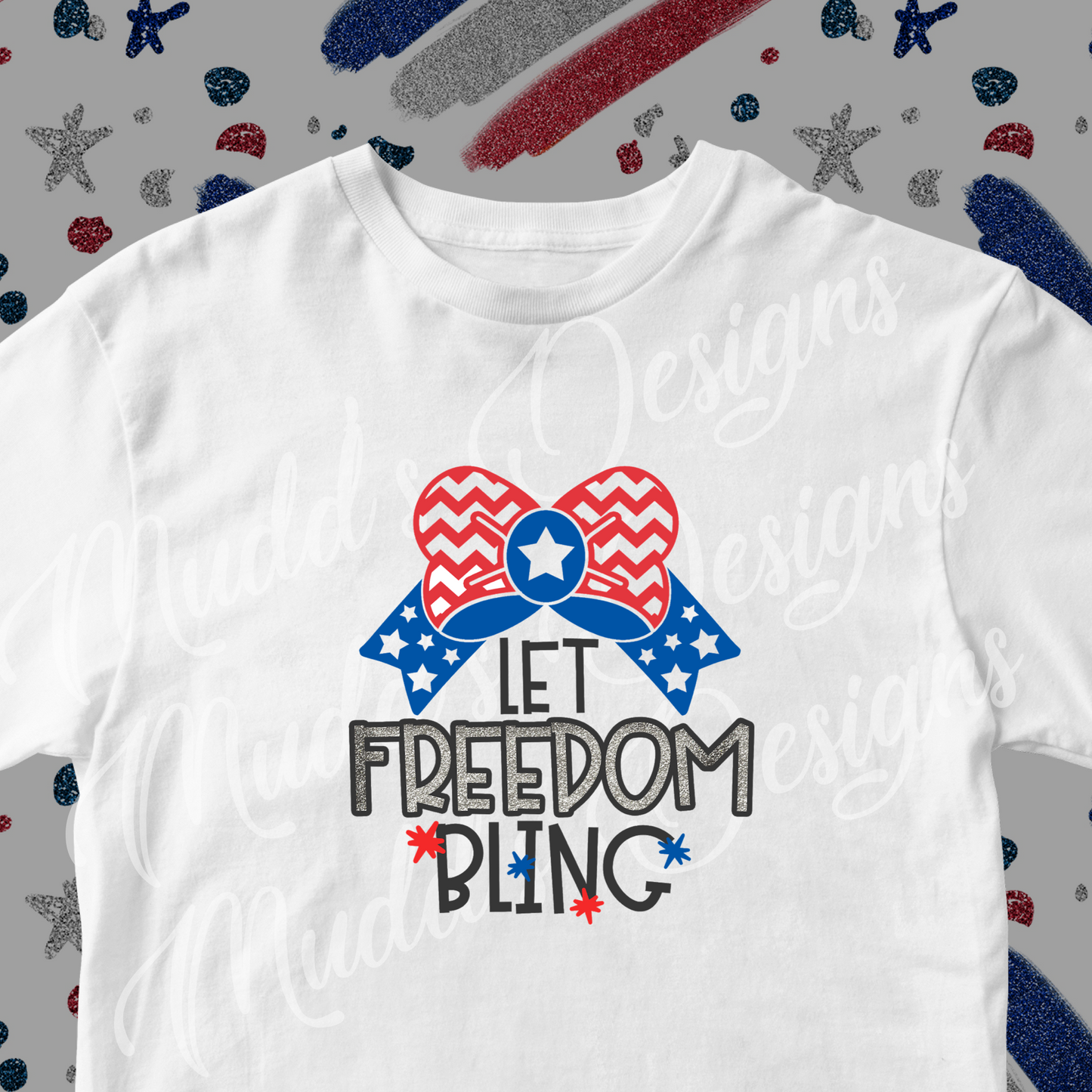 DTF TRANSFER Let freedom bling