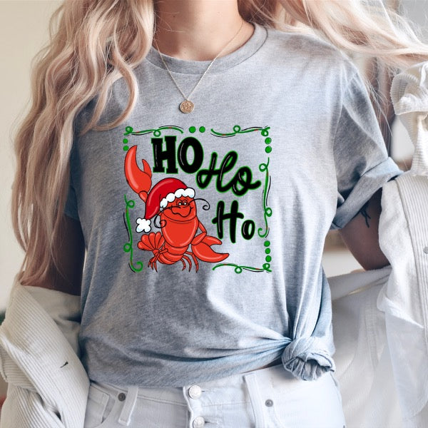 DTF TRANSFER Ho Ho Ho Lobster