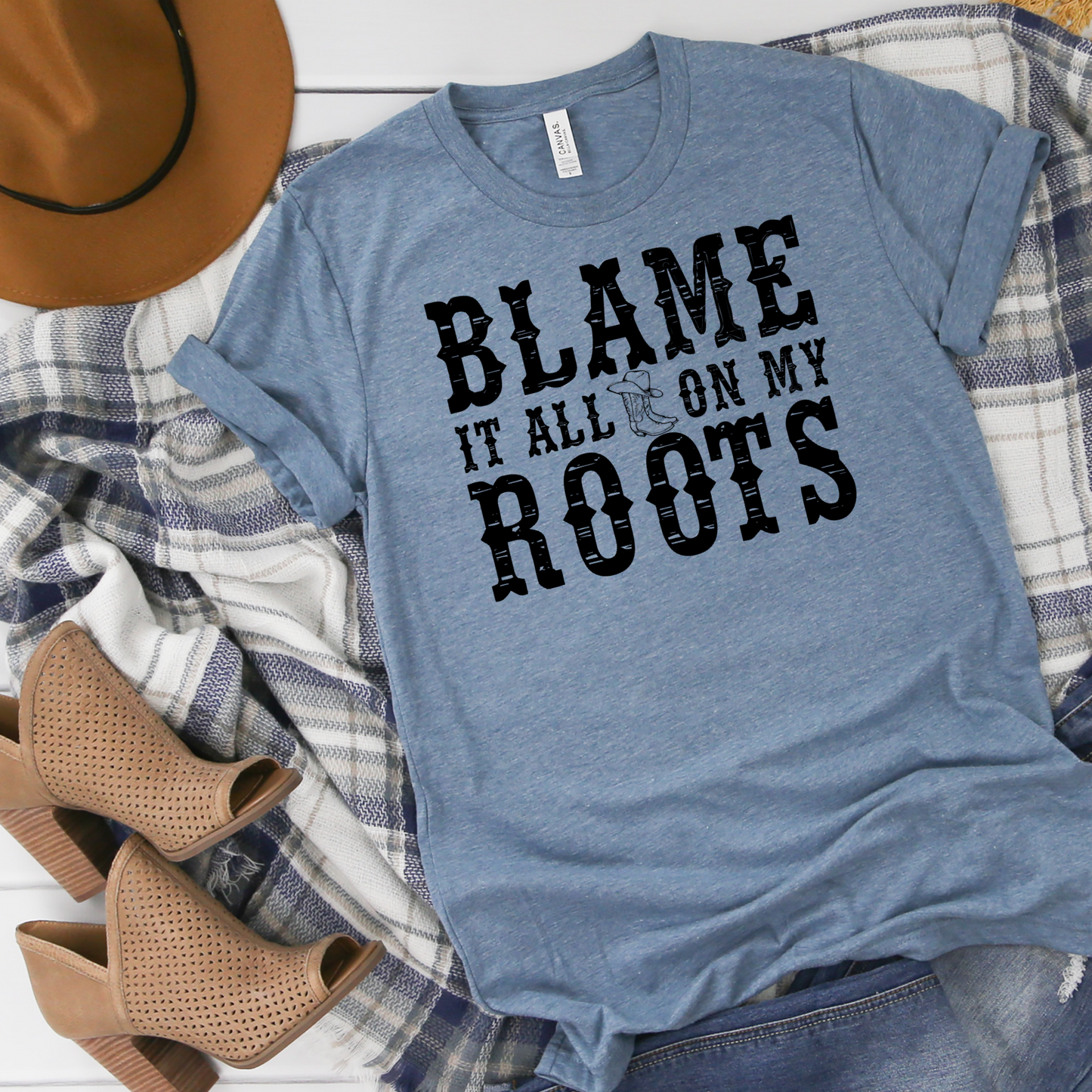 DTF TRANSFER Blame It All On My Roots