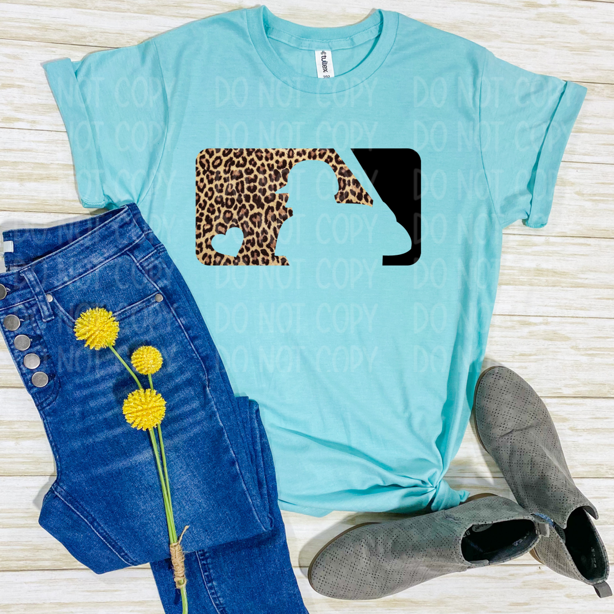 DTF TRANSFER Leopard baseball 65