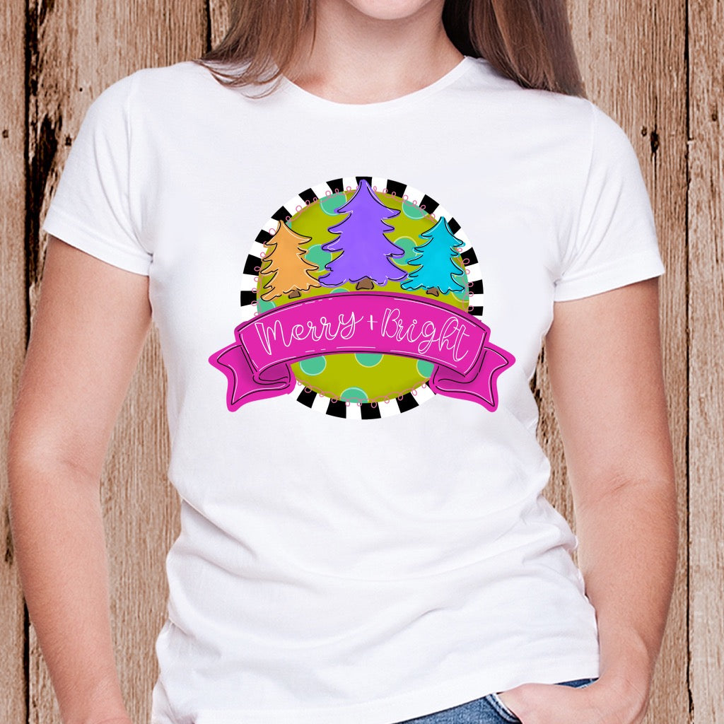 DTF TRANSFER Merry & Bright