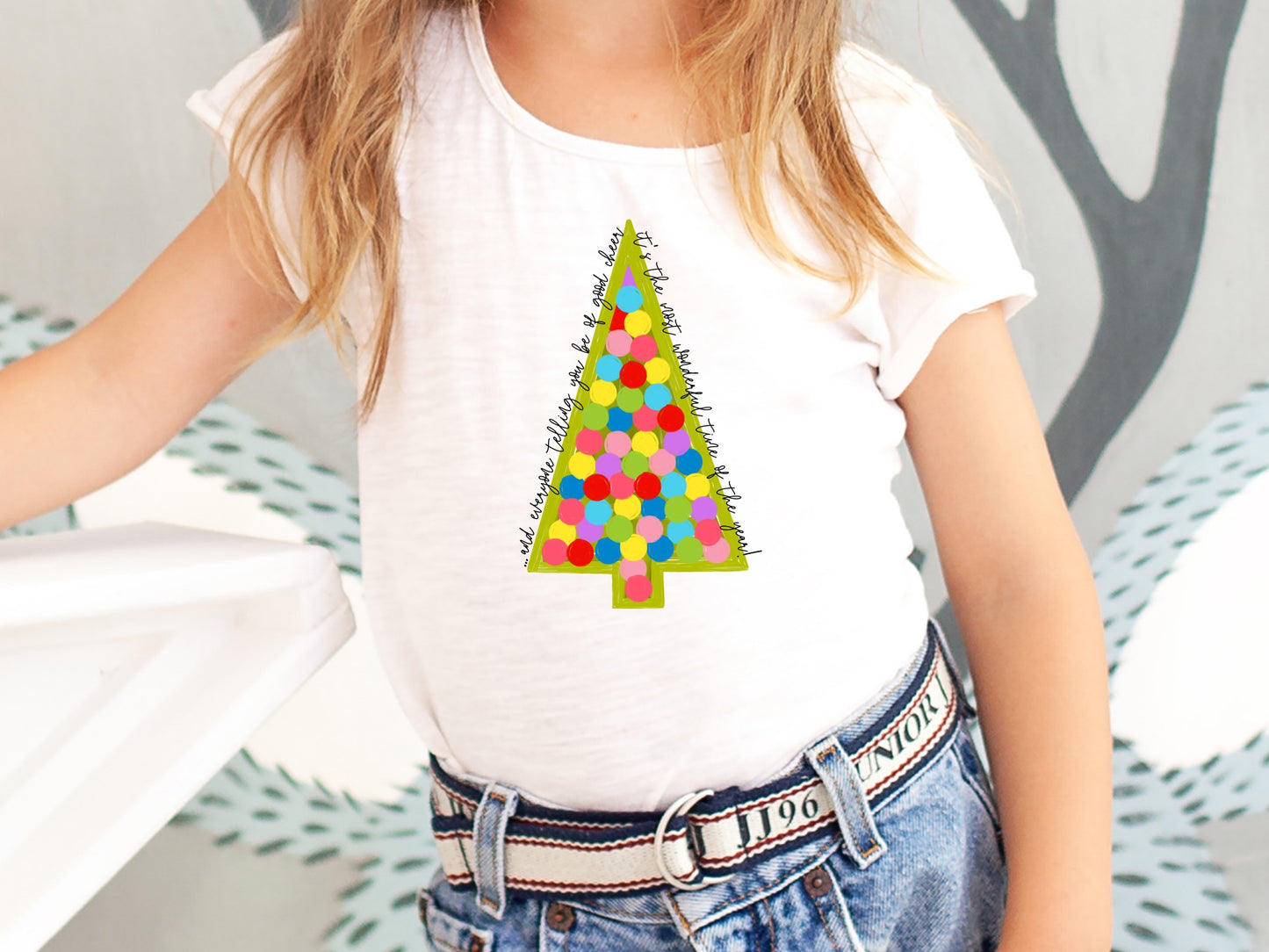 DTF TRANSFER Christmas Tree Lights