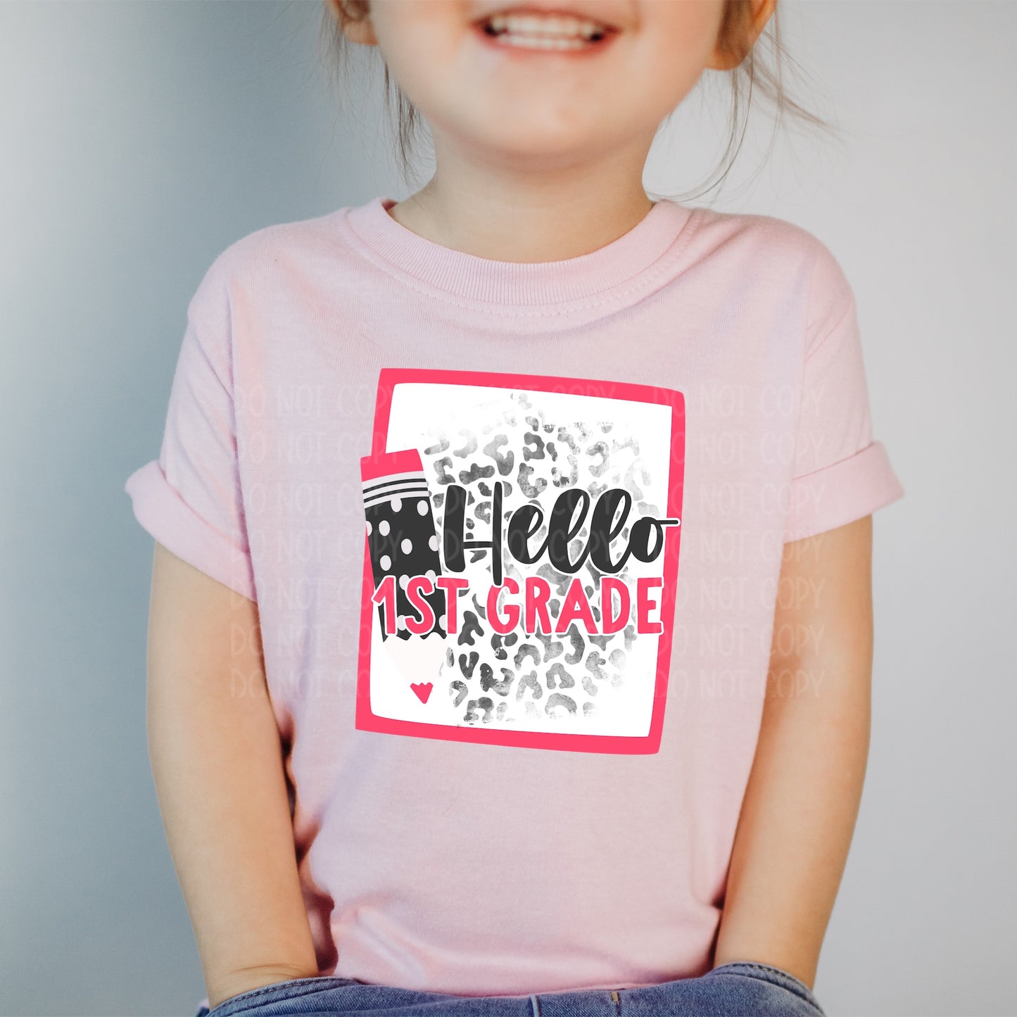 DTF TRANSFER Hello 1st grade