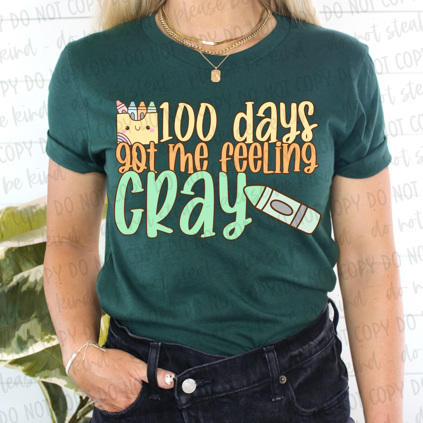 PREMADE GANG SHEET-100 DAYS OF SCHOOL 22x60