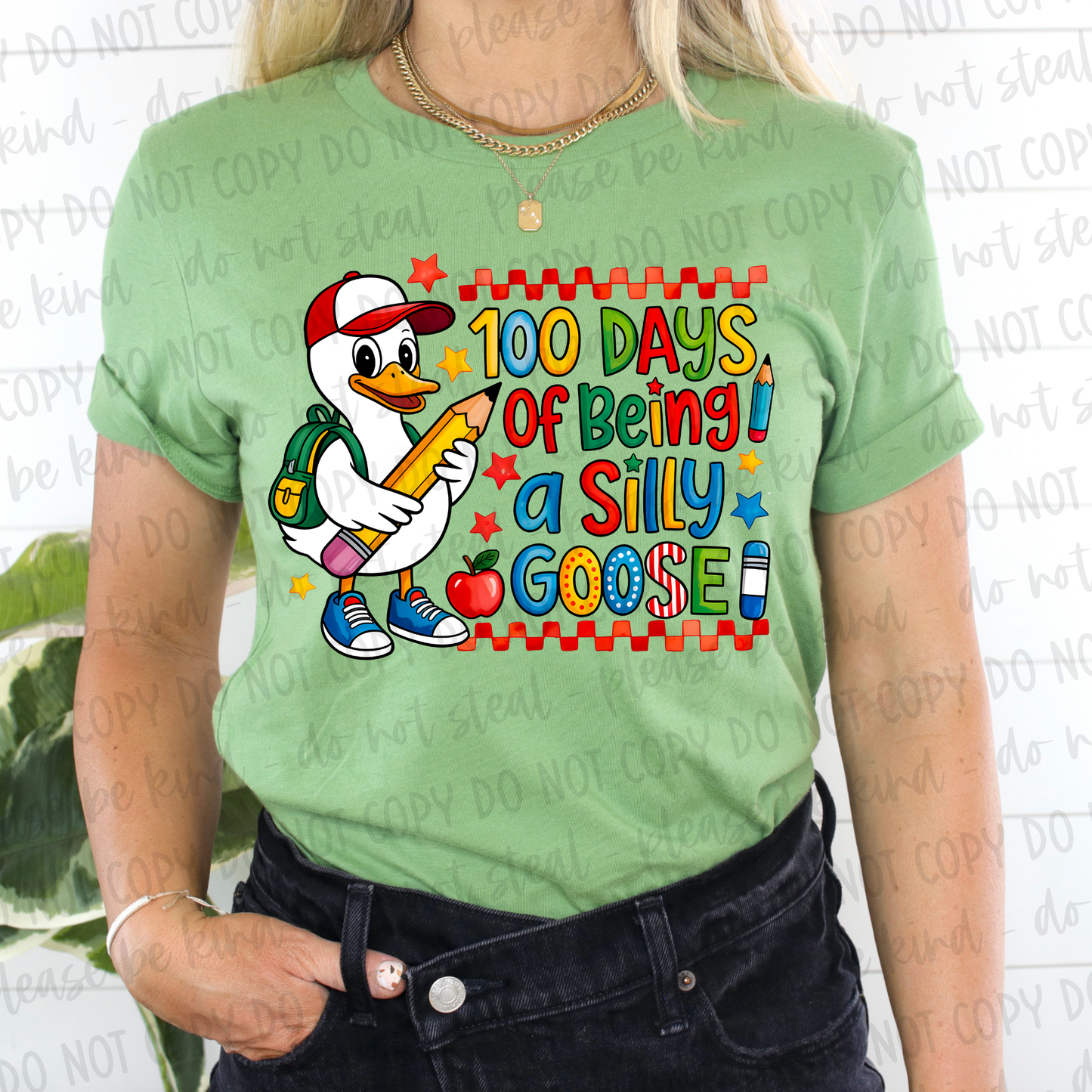 PREMADE GANG SHEET-100 DAYS OF SCHOOL 22x60