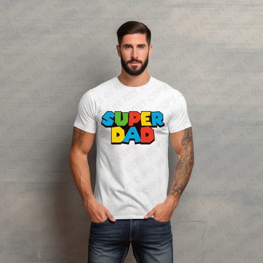 Super Dad White Tee