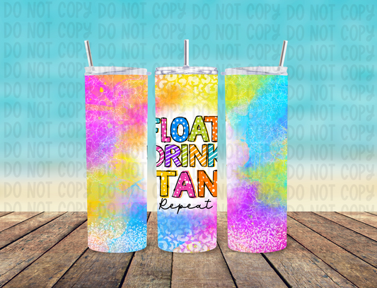 Float Drink Tan Repeat 20 oz Tumbler