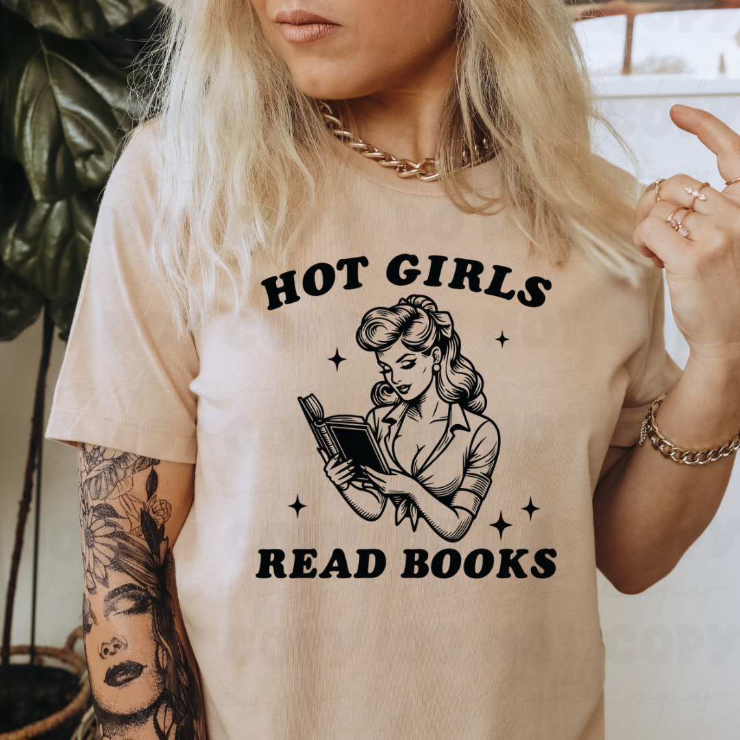 DTF TRANSFER Hot Girls Read Books