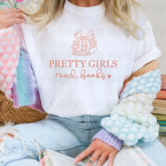 DTF TRANSFER Pretty Girls Read Books