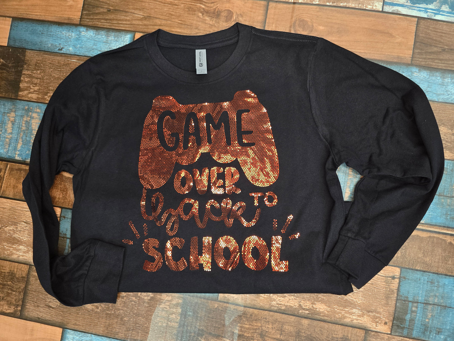 SPANGLES- Game Over Back To School - One Color - 5-7 business day turnaround time