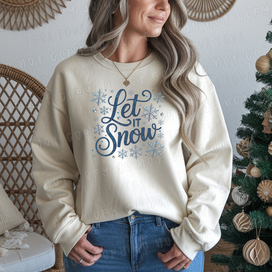 DTF TRANSFER Let It Snow