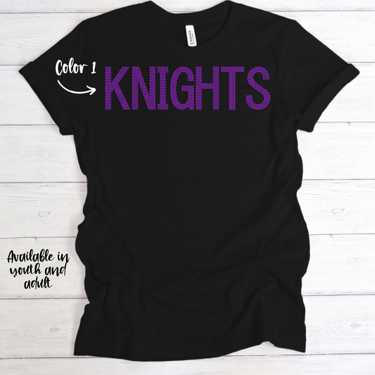 SPANGLES-Knights - One Color - 5-7 business day turnaround time