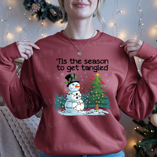 DTF TRANSFER Tis The Season To Get Tangled