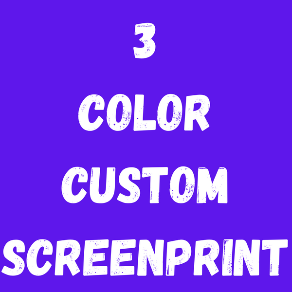 3 Color Custom Screenprint transfers *7-9 business day TAT from ARTWOR ...