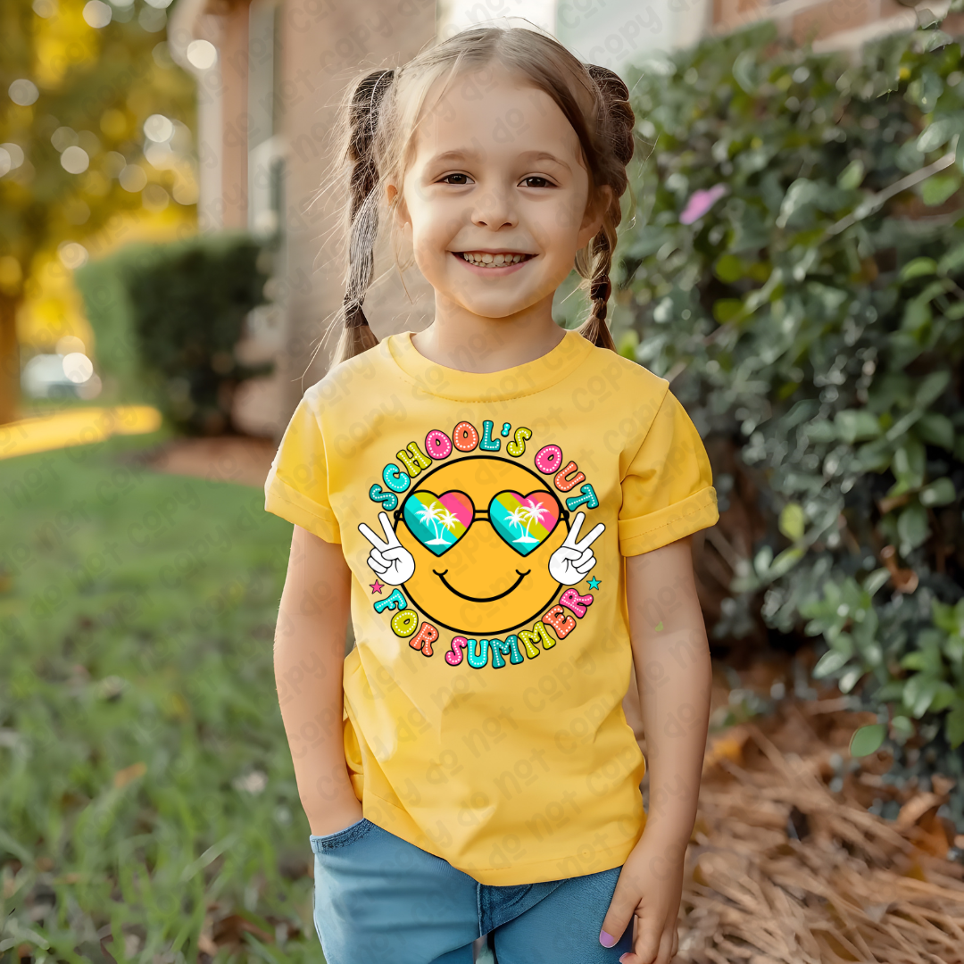 School's Out For Summer Yellow Tee