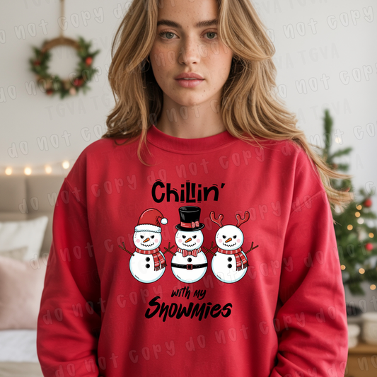 DTF TRANSFER Chillin' With My Snowmies