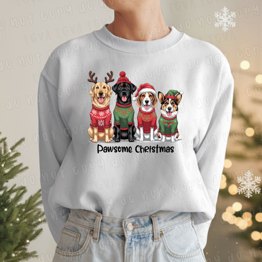DTF TRANSFER Pawsome Christmas